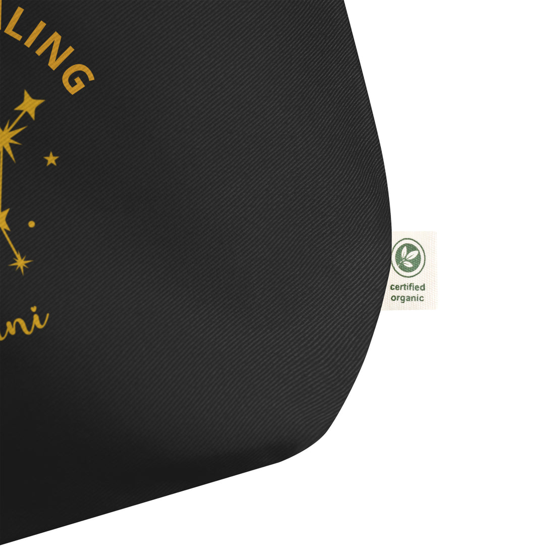 Mahogany Healing Gemini Zodiac Constellation - Large Organic Tote Bag