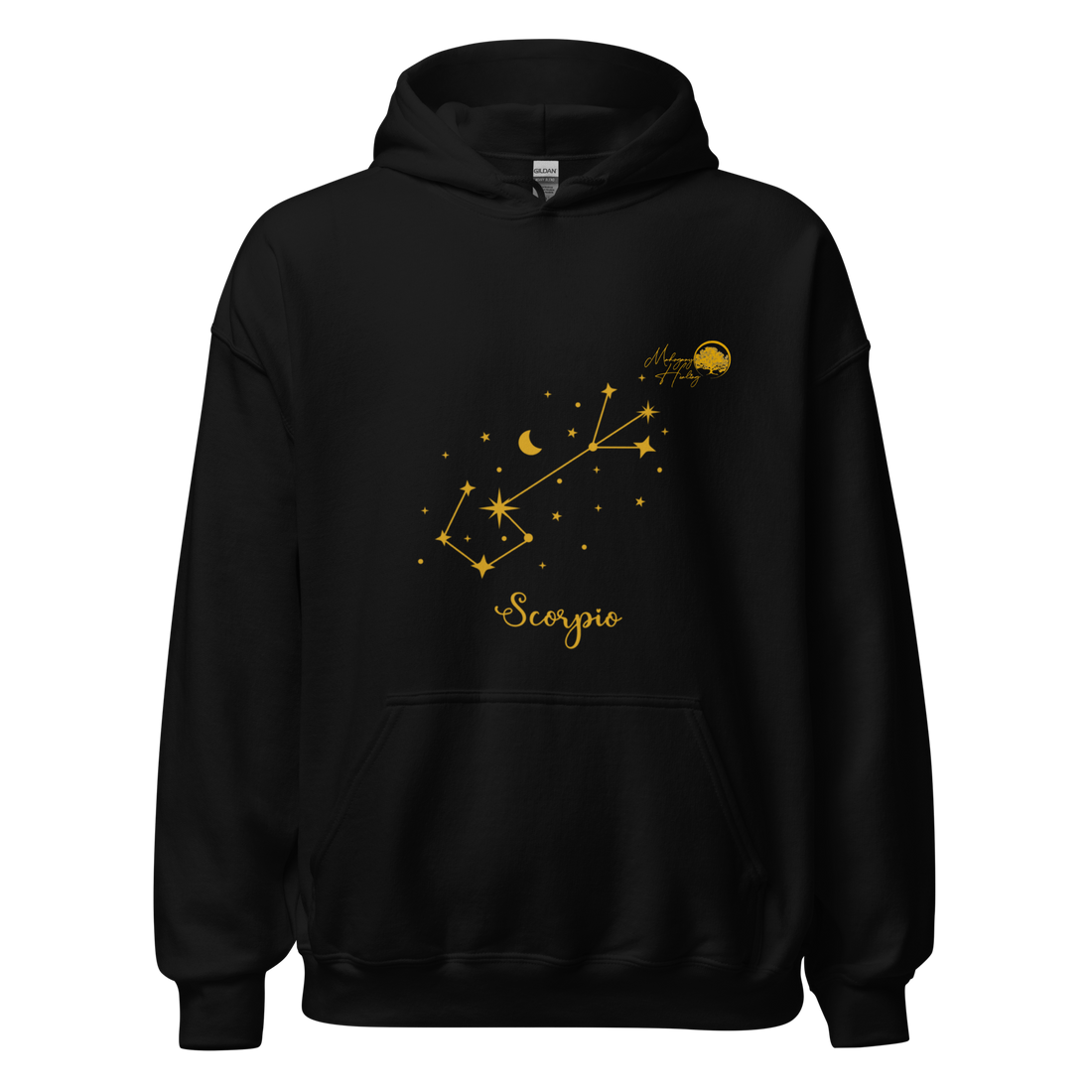 Mahogany Healing Scorpio Zodiac Constellation - Premium Unisex Hoodie