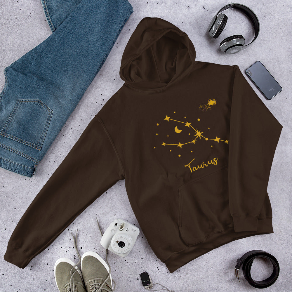 Mahogany Healing Taurus Zodiac Sign Unisex Hoodie