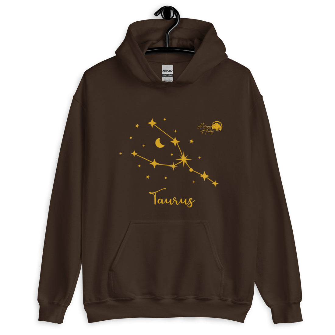Mahogany Healing Taurus Zodiac Sign Unisex Hoodie