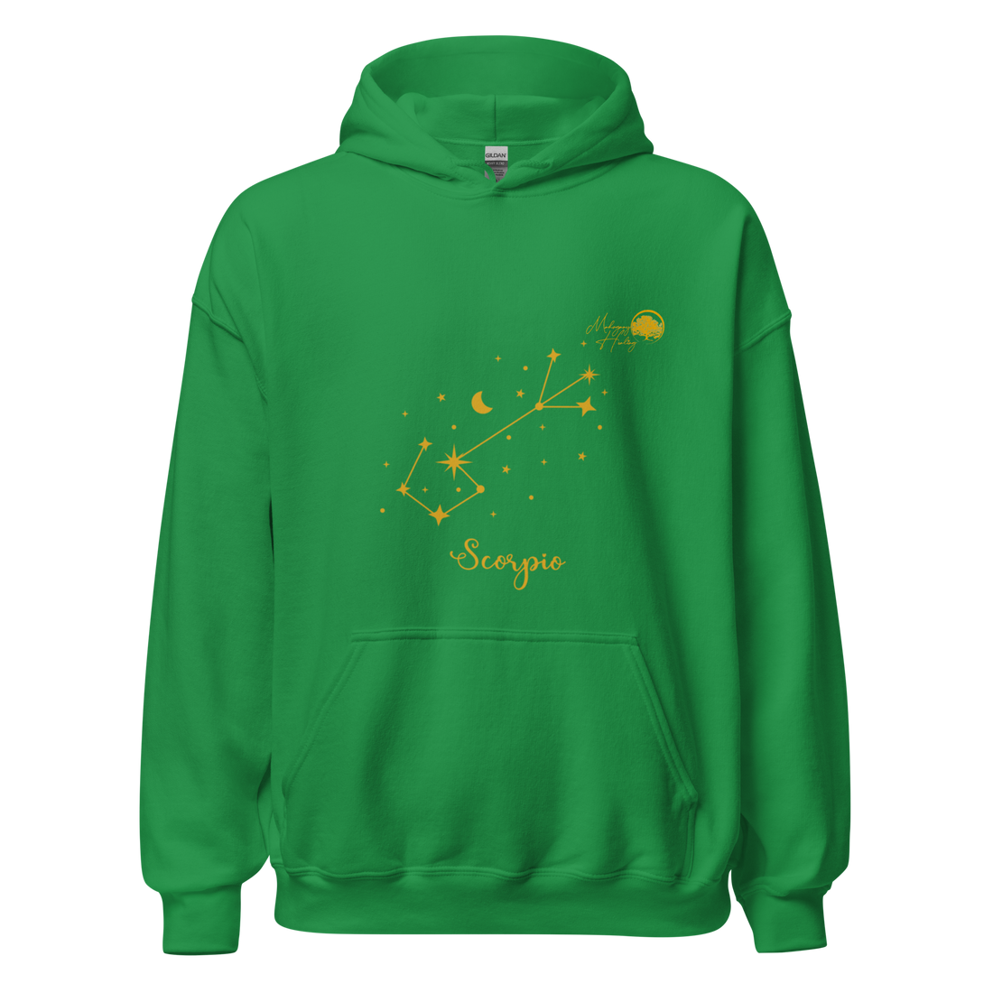 Mahogany Healing Scorpio Zodiac Constellation - Premium Unisex Hoodie