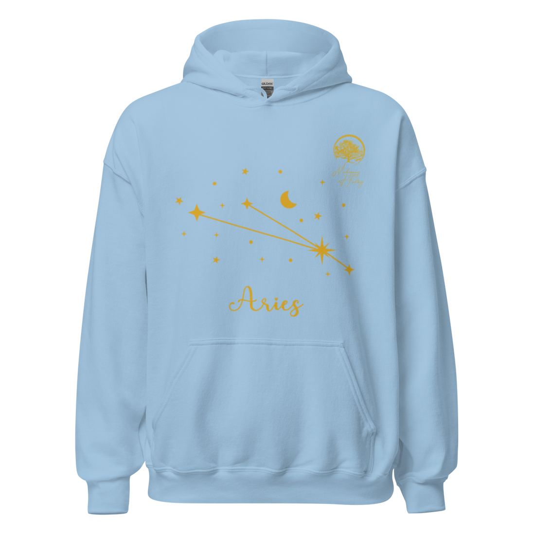 Mahogany Healing Aries Zodiac Constellation - Premium Unisex Hoodie