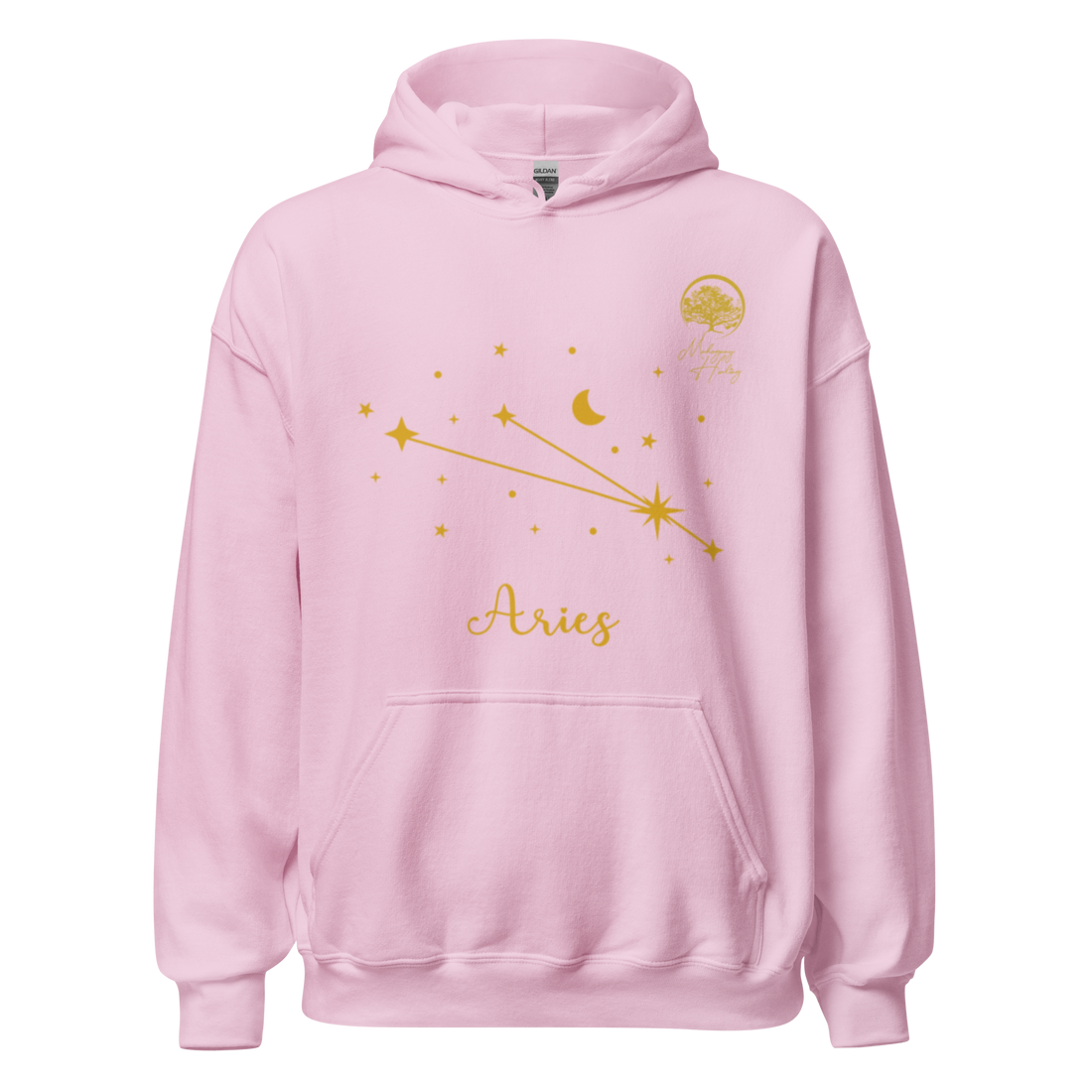 Mahogany Healing Aries Zodiac Constellation - Premium Unisex Hoodie