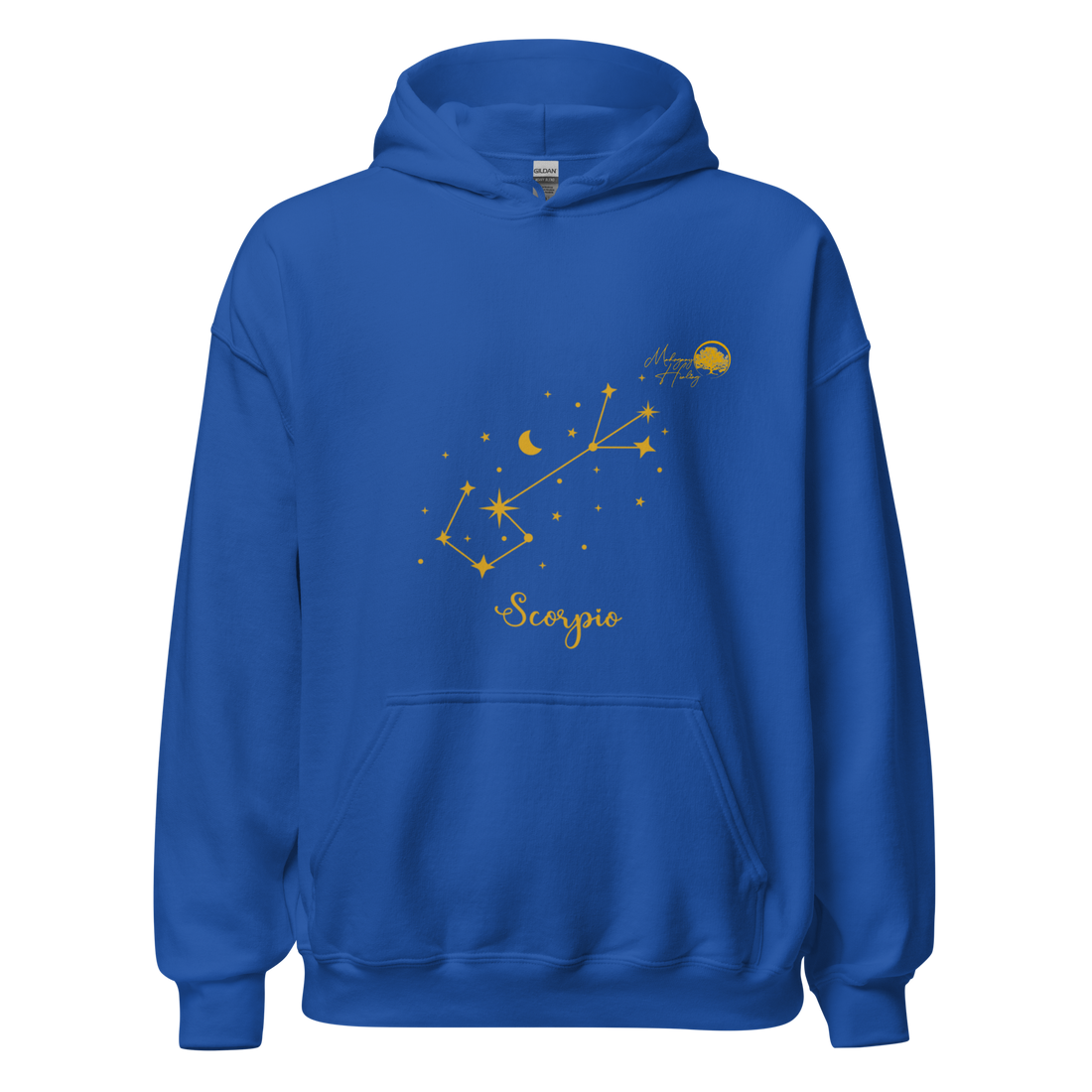 Mahogany Healing Scorpio Zodiac Constellation - Premium Unisex Hoodie