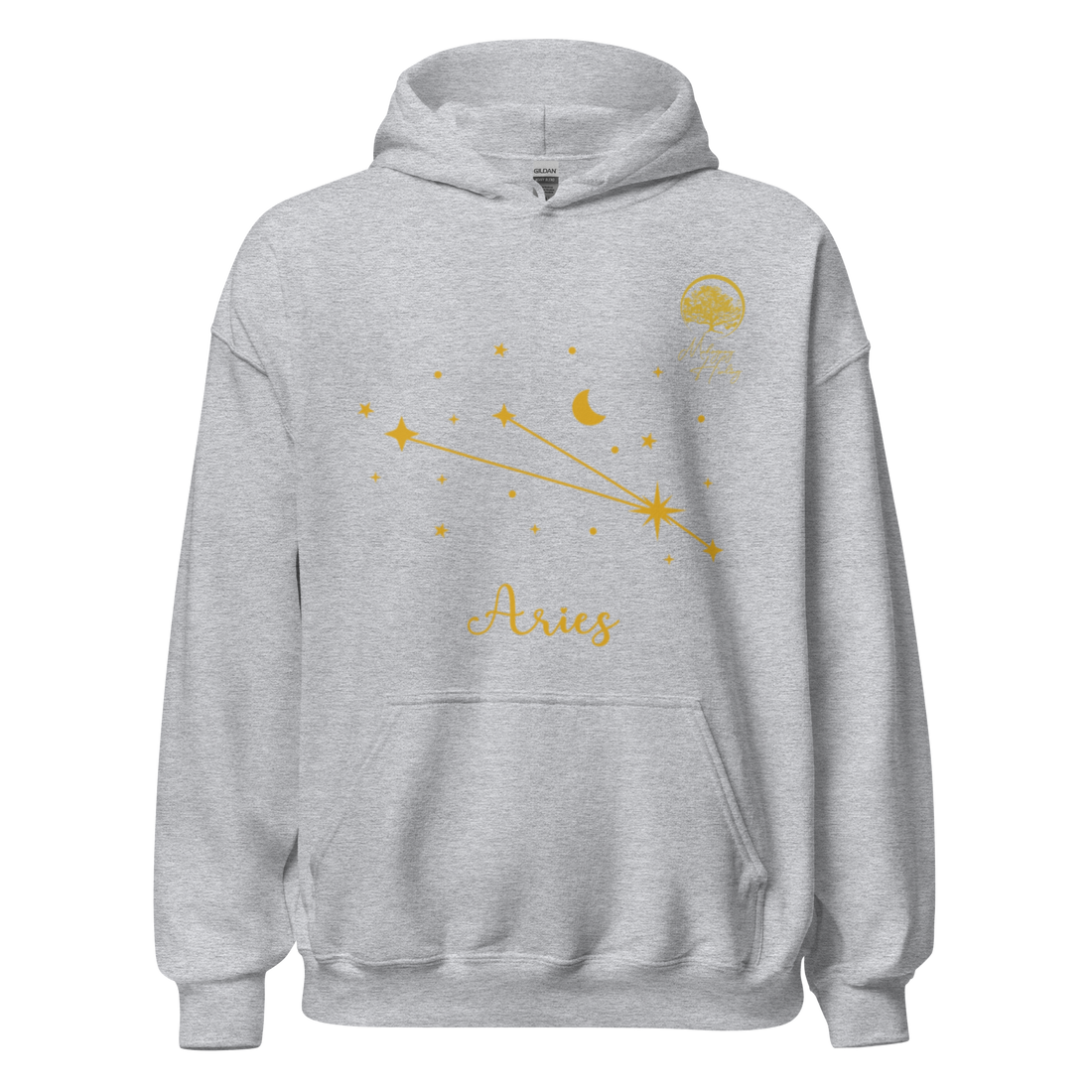 Mahogany Healing Aries Zodiac Constellation - Premium Unisex Hoodie