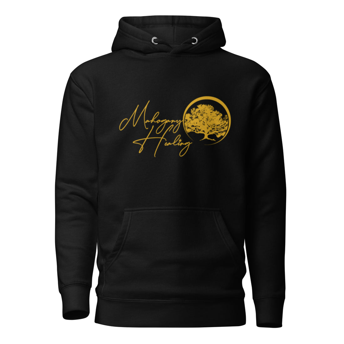 Mahogany Healing Unisex Hoodie (Horiz. Gold Logo)