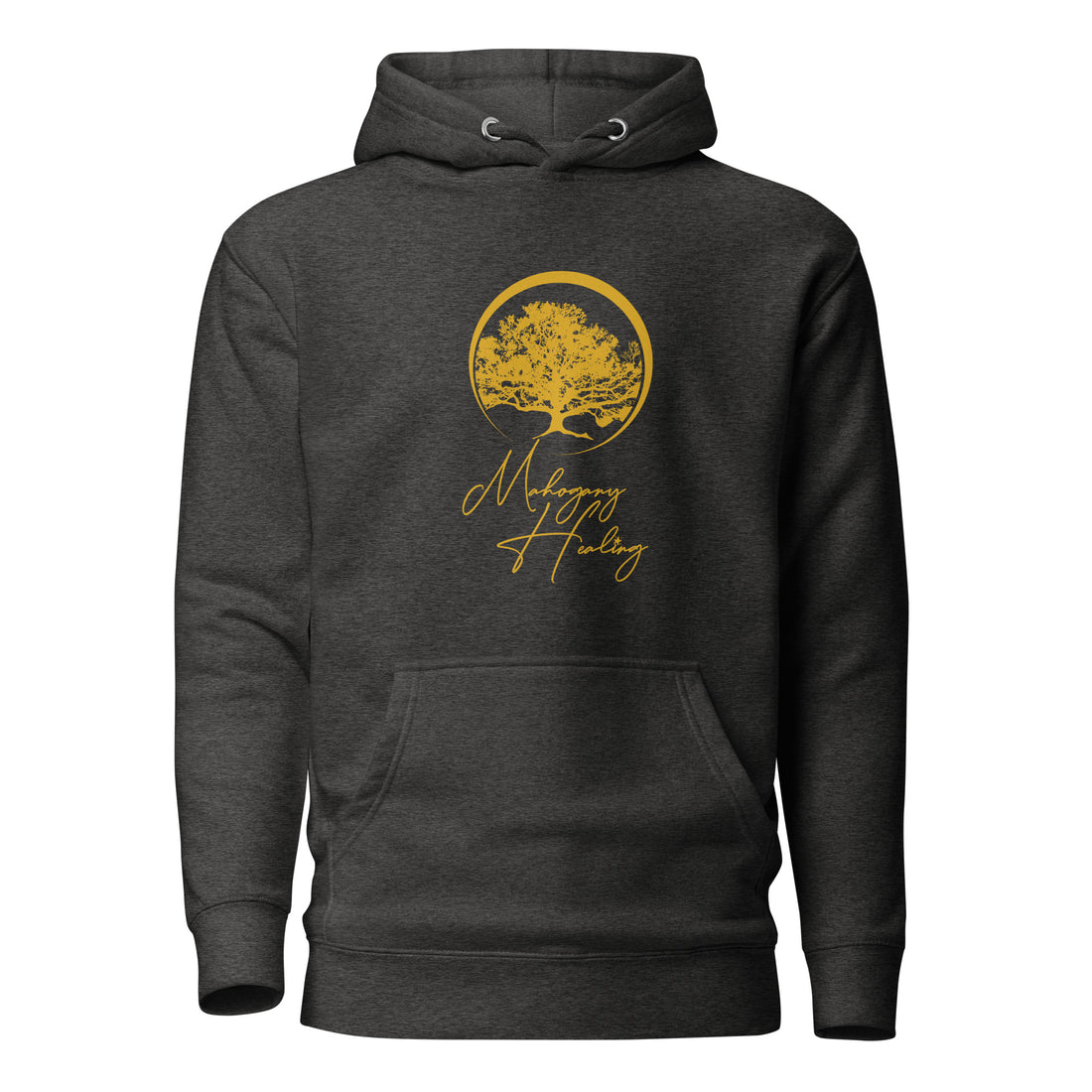Mahogany Healing Unisex Hoodie (Vert. Gold Logo)