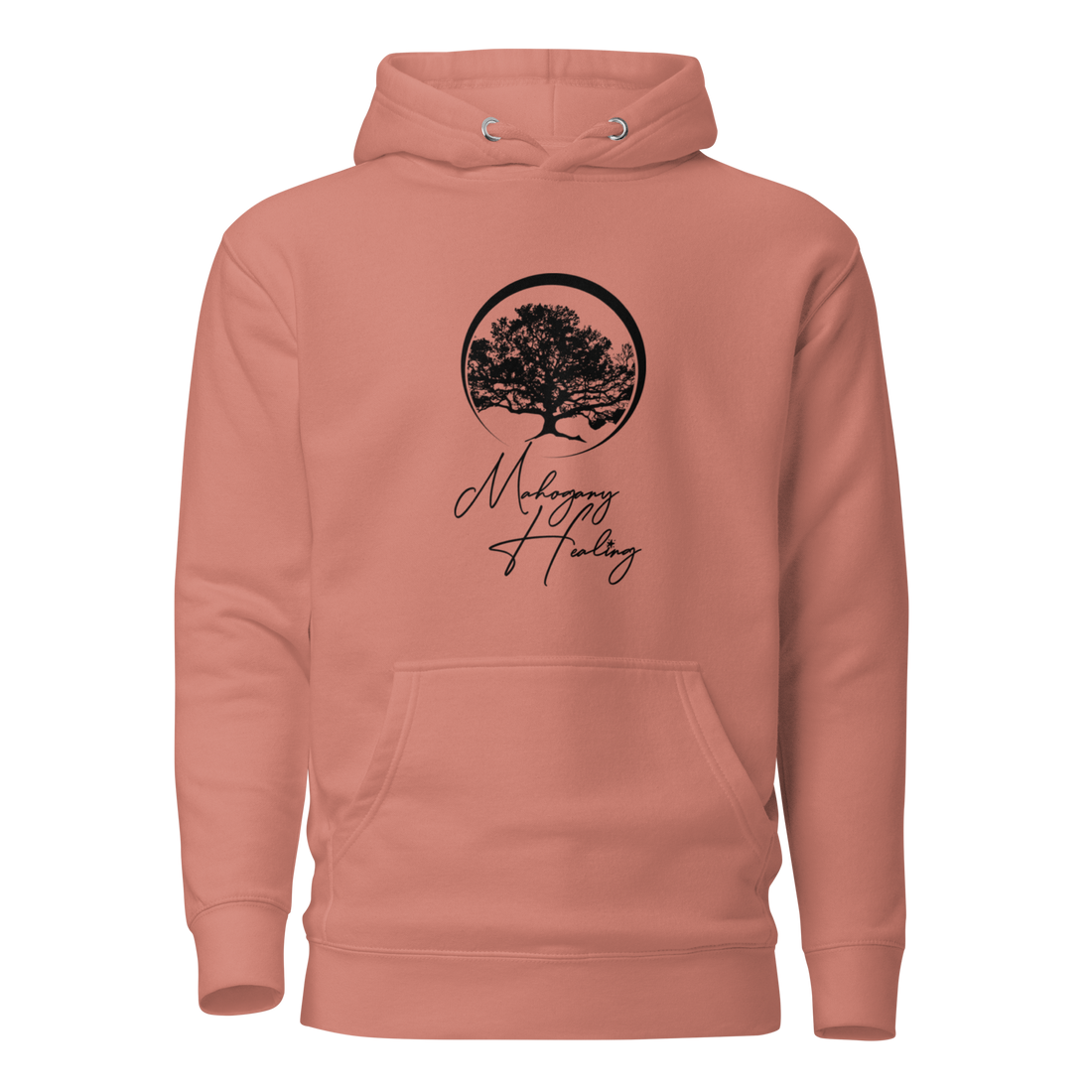 Mahogany Healing Unisex Hoodie (vertical logo)