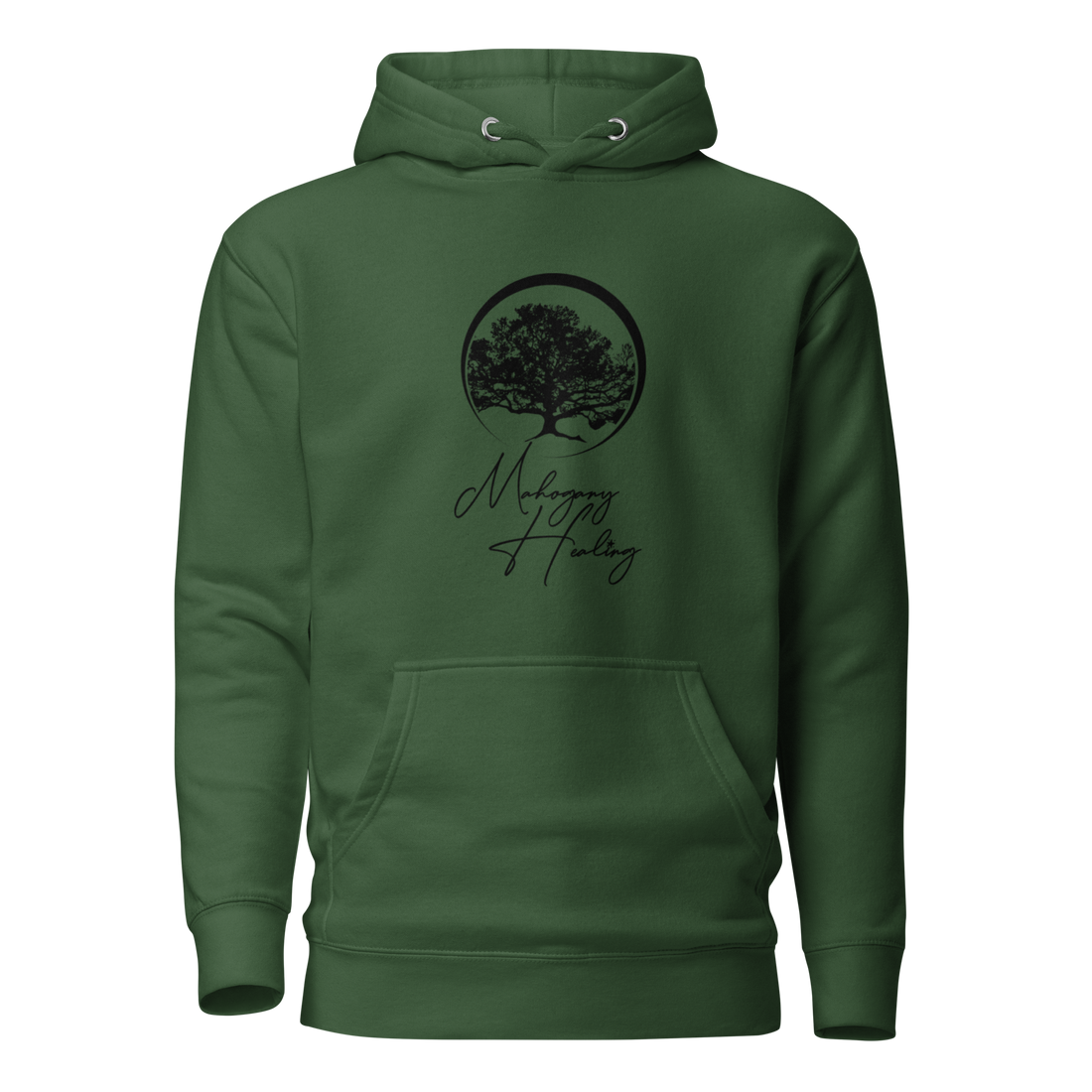 Mahogany Healing Unisex Hoodie (vertical logo)