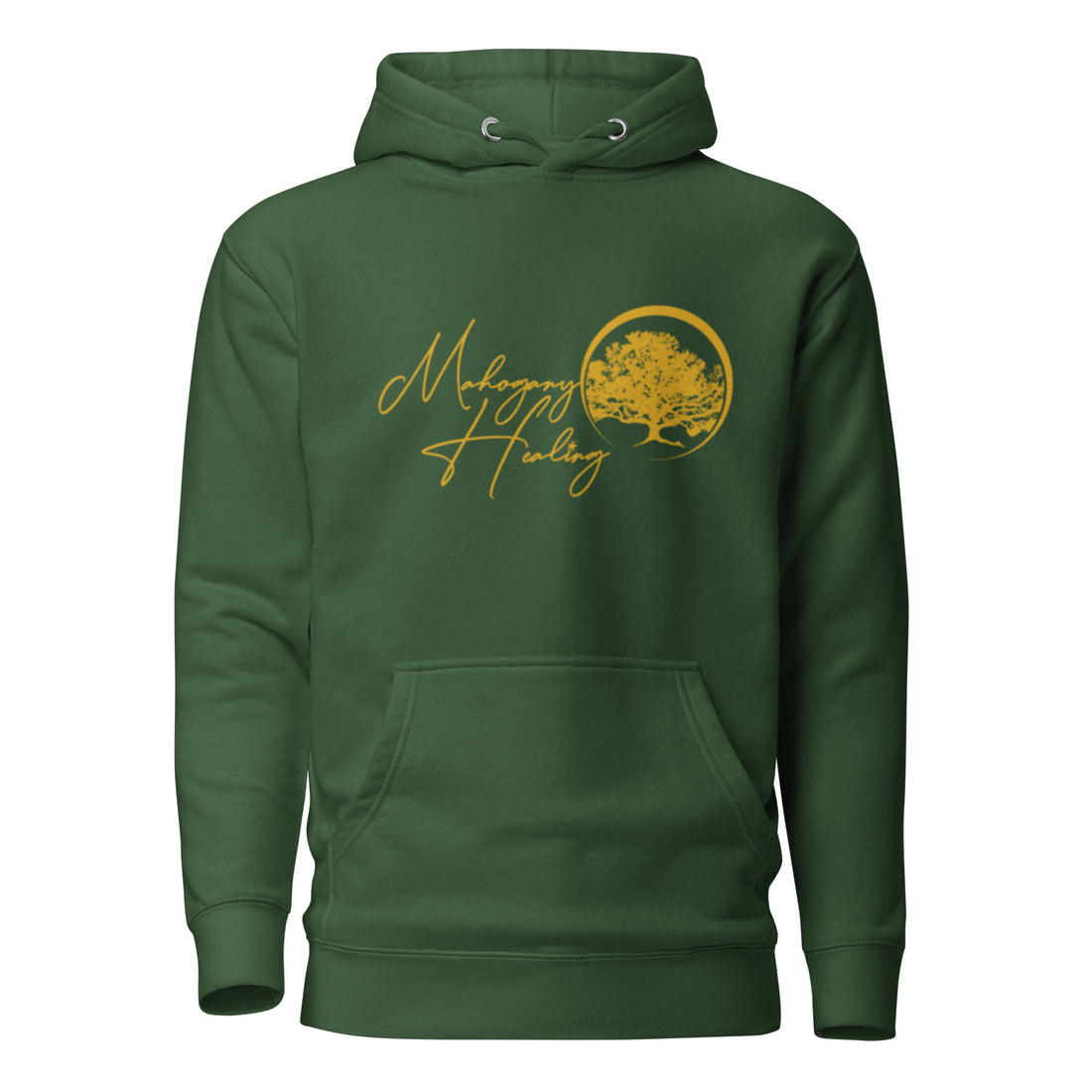 Mahogany Healing Unisex Hoodie (Horiz. Gold Logo)