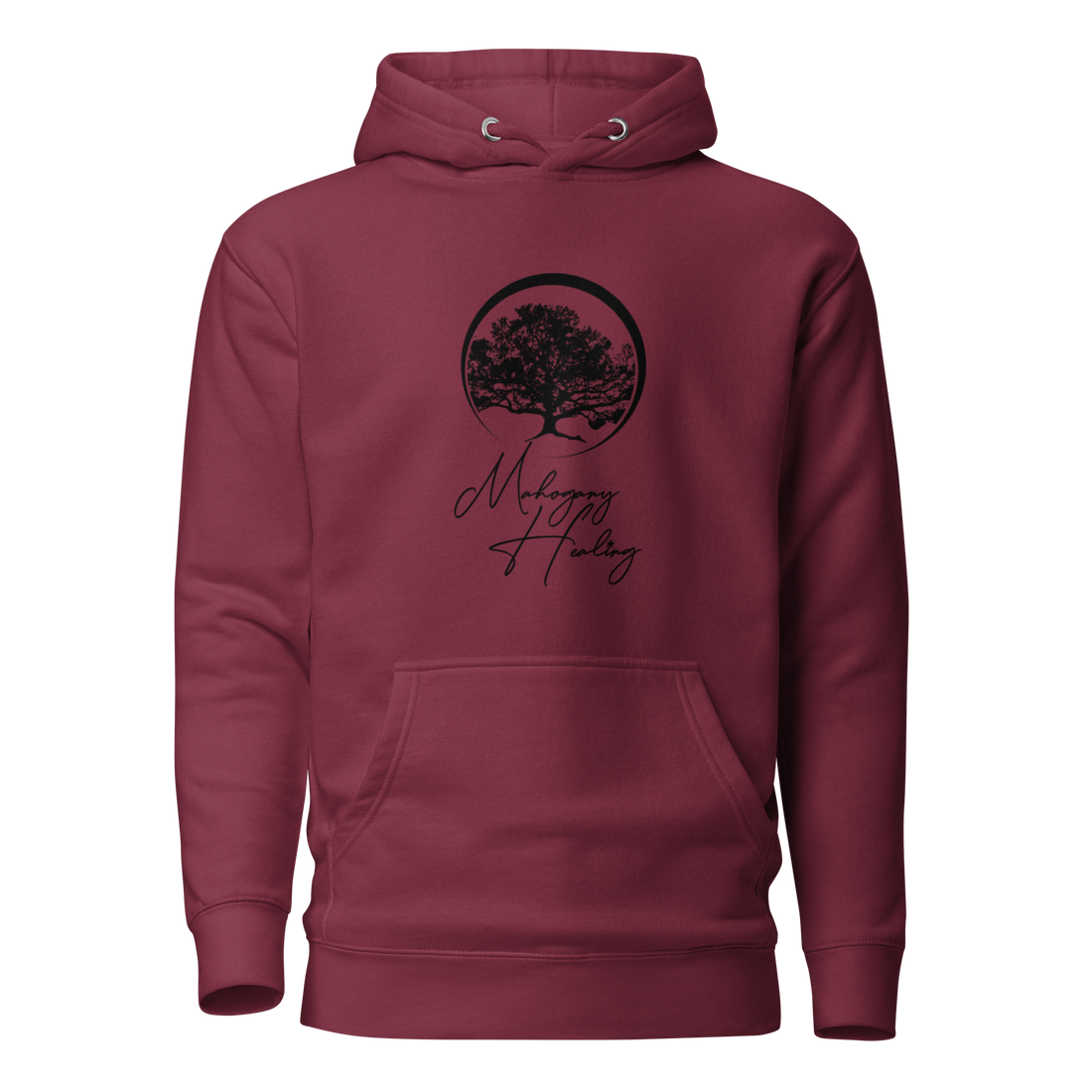 Mahogany Healing Unisex Hoodie (vertical logo)