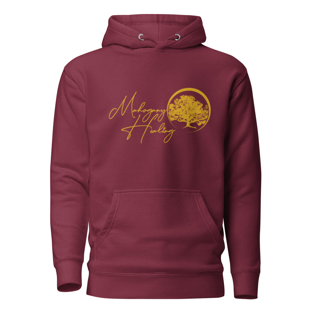 Mahogany Healing Unisex Hoodie (Horiz. Gold Logo)