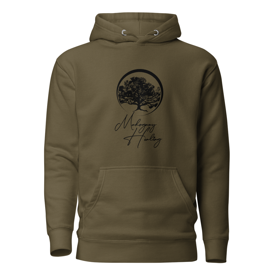 Mahogany Healing Unisex Hoodie (vertical logo)