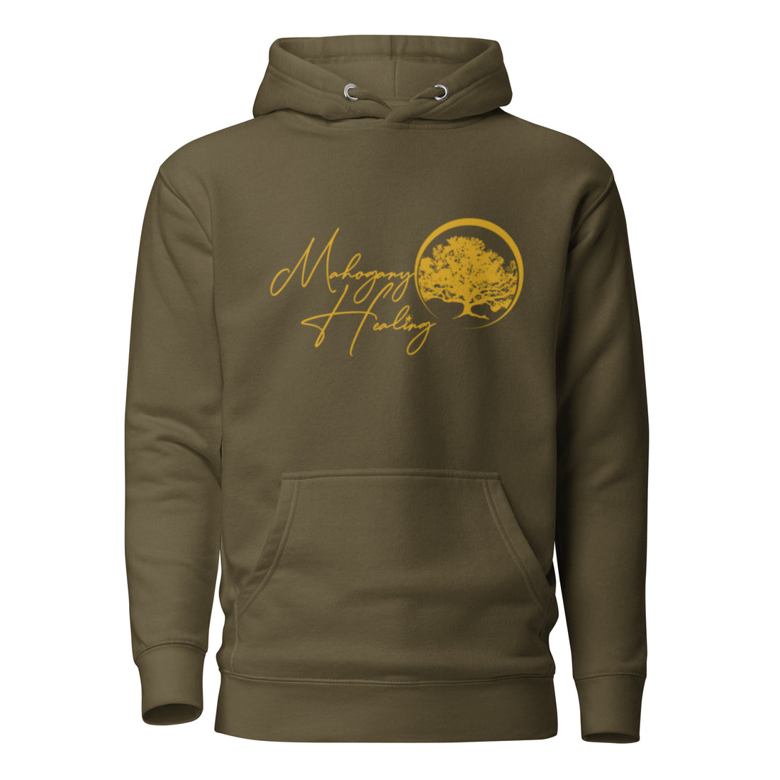 Mahogany Healing Unisex Hoodie (Horiz. Gold Logo)