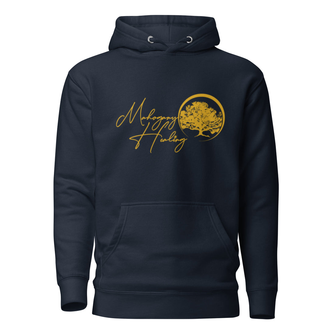 Mahogany Healing Unisex Hoodie (Horiz. Gold Logo)