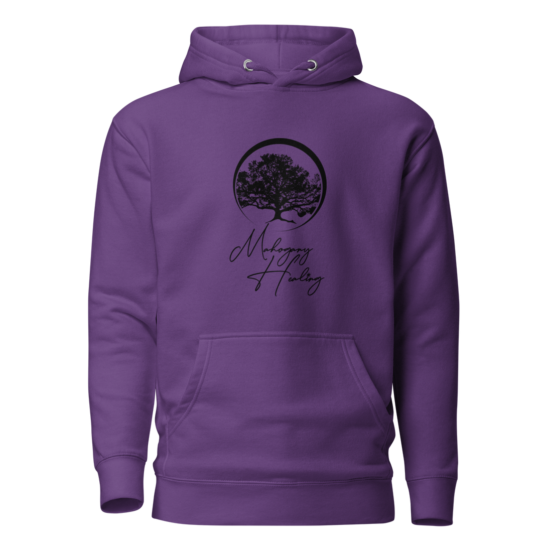 Mahogany Healing Unisex Hoodie (vertical logo)