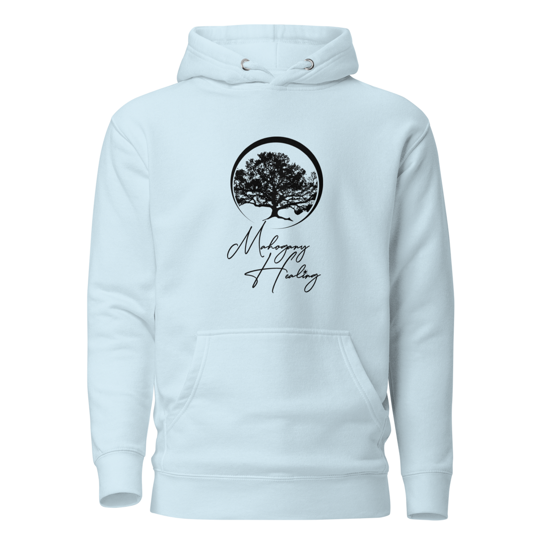 Mahogany Healing Unisex Hoodie (vertical logo)