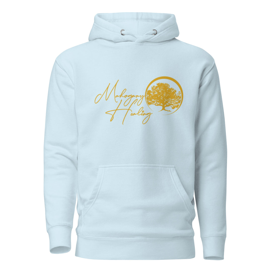 Mahogany Healing Unisex Hoodie (Horiz. Gold Logo)