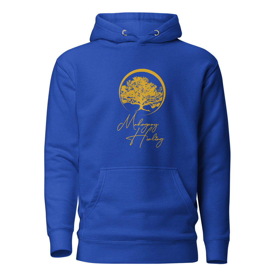 Mahogany Healing Unisex Hoodie (Vert. Gold Logo)