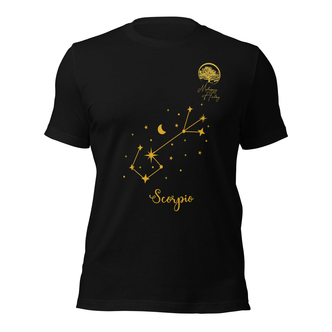 Mahogany Healing Scorpio Zodiac Sign Unisex T-shirt