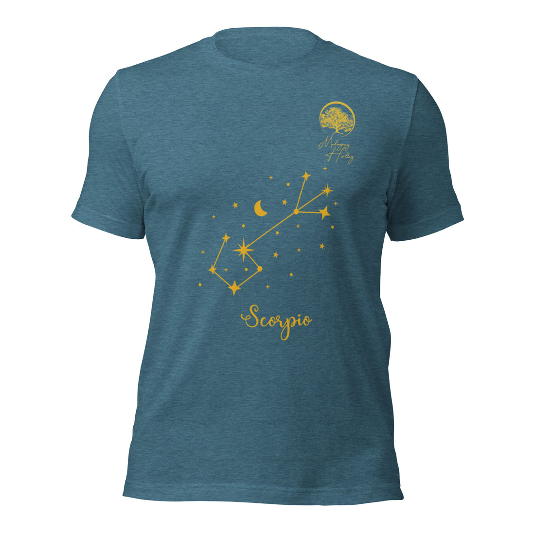 Mahogany Healing Scorpio Zodiac Sign Unisex T-shirt