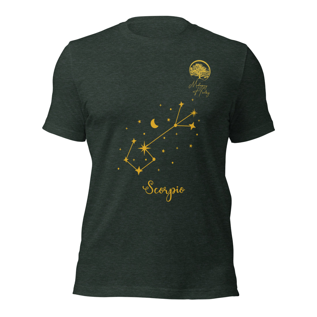 Mahogany Healing Scorpio Zodiac Sign Unisex T-shirt