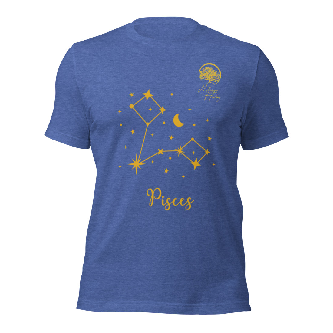 Mahogany Healing Pisces Zodiac Sign Unisex T-shirt