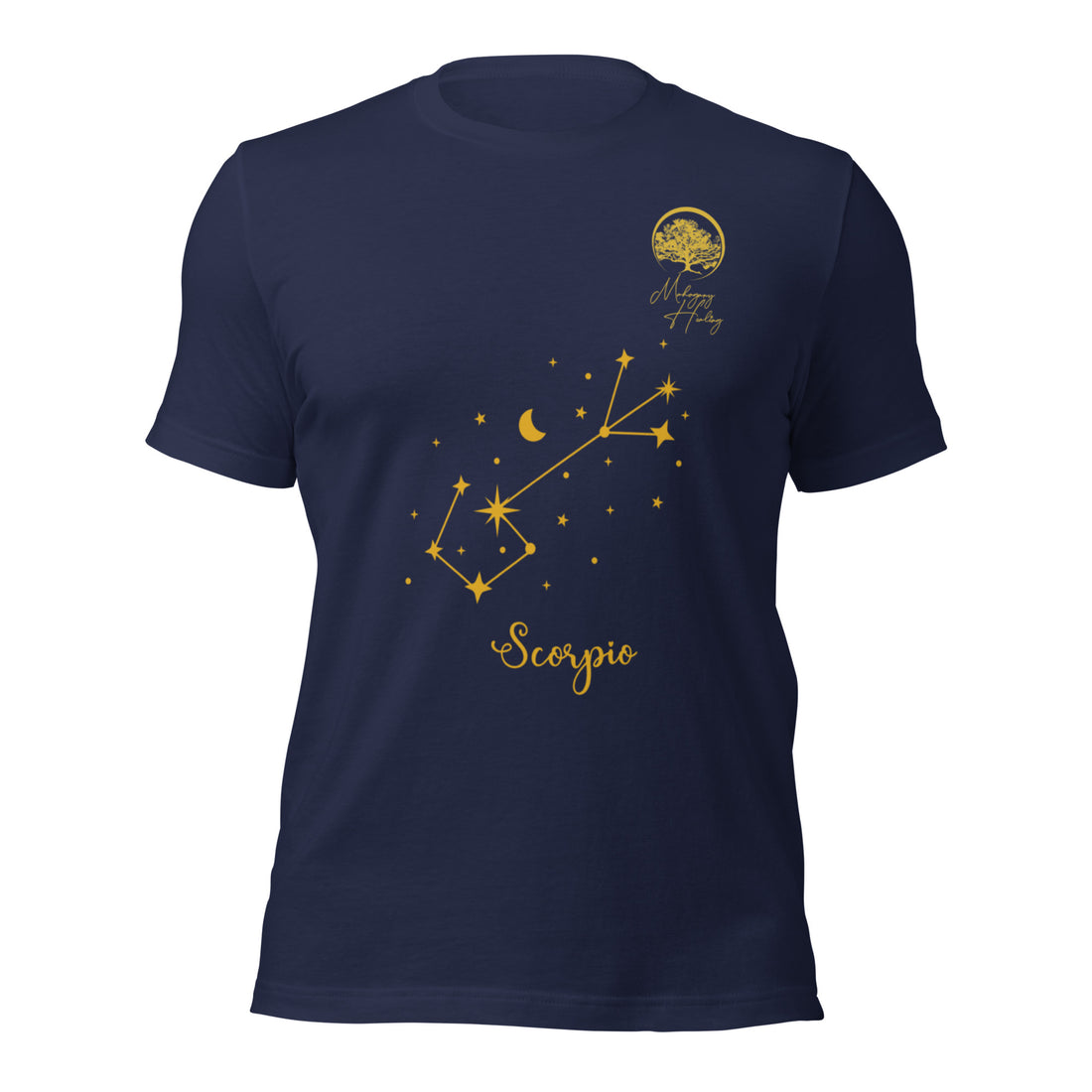 Mahogany Healing Scorpio Zodiac Sign Unisex T-shirt