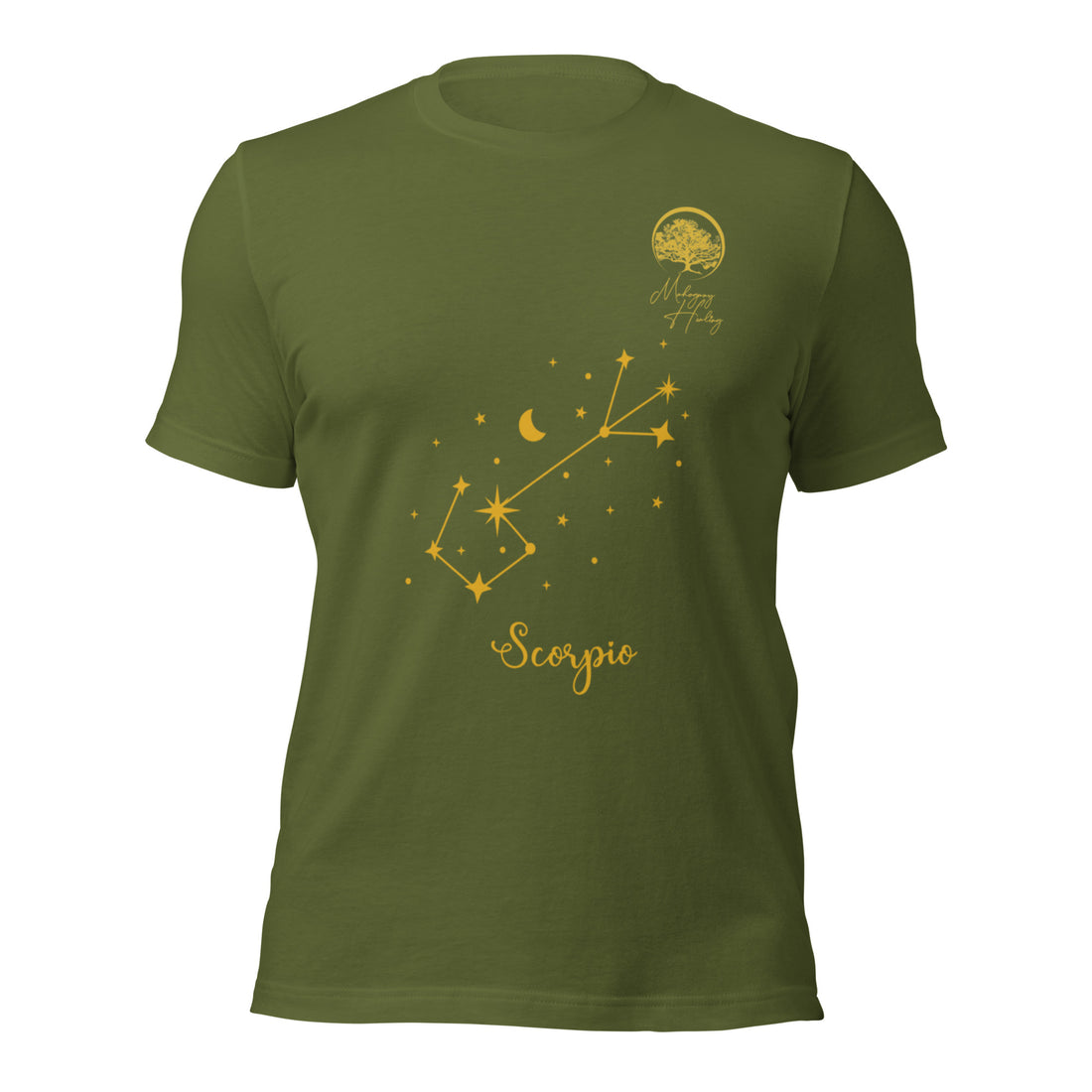 Mahogany Healing Scorpio Zodiac Sign Unisex T-shirt