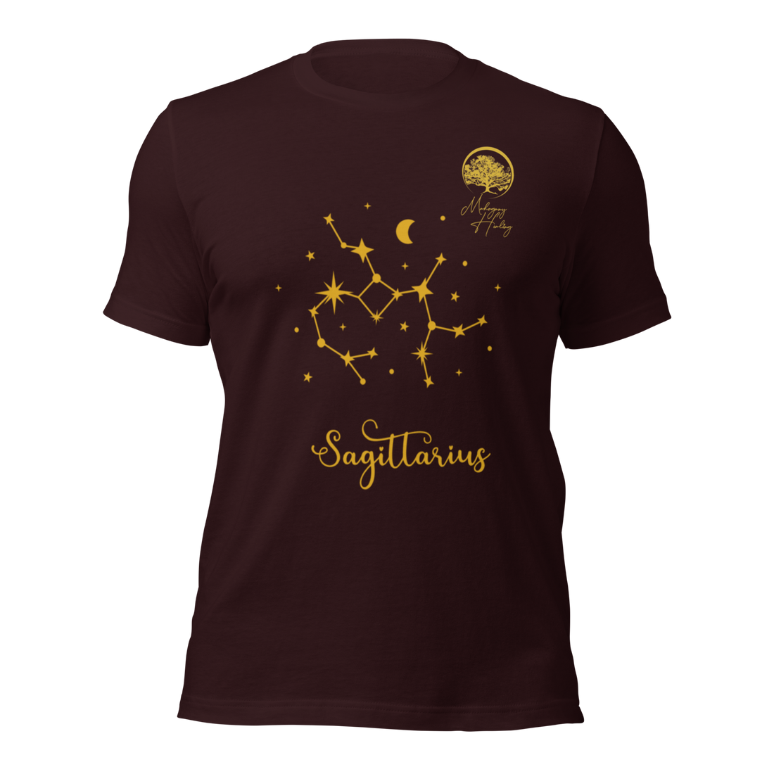 Mahogany Healing Sagittarius Zodiac Sign Unisex T-shirt