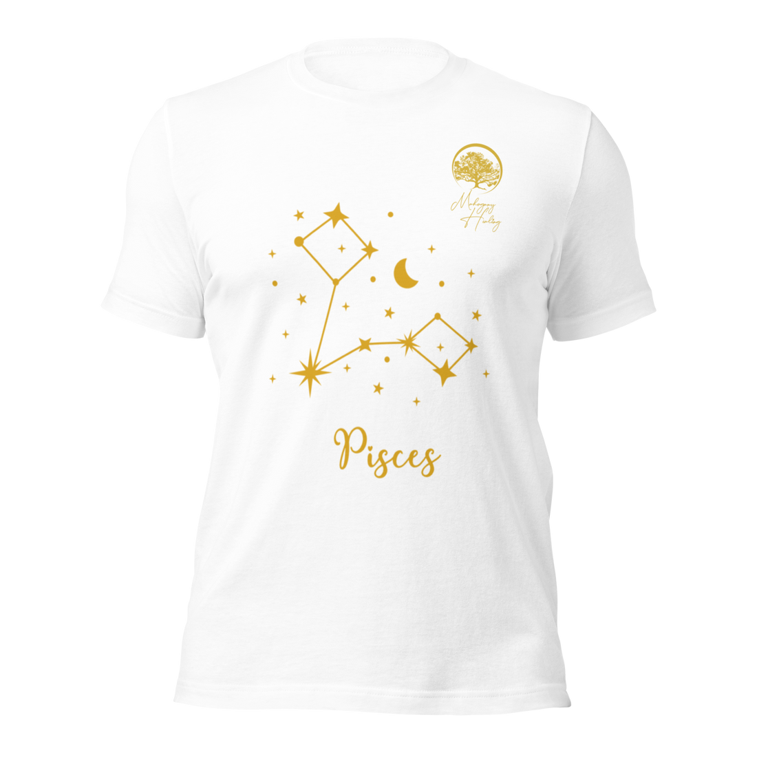 Mahogany Healing Pisces Zodiac Sign Unisex T-shirt