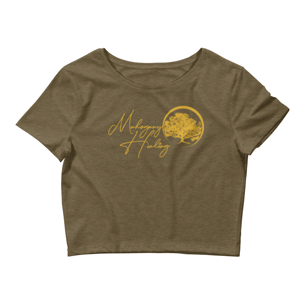 Mahogany Healing Branded Women’s Crop Tee