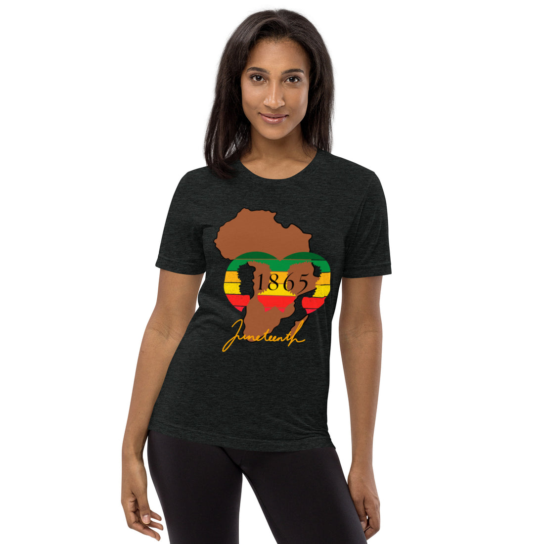 Mahogany Healing Juneteenth Silhouette Unisex -t-shirt