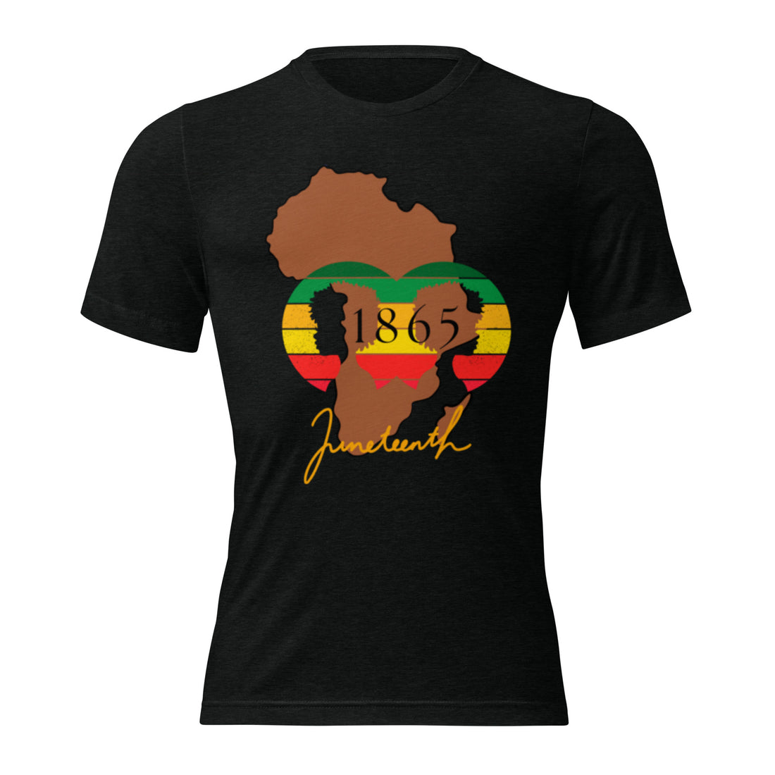 Mahogany Healing Juneteenth Silhouette Unisex -t-shirt