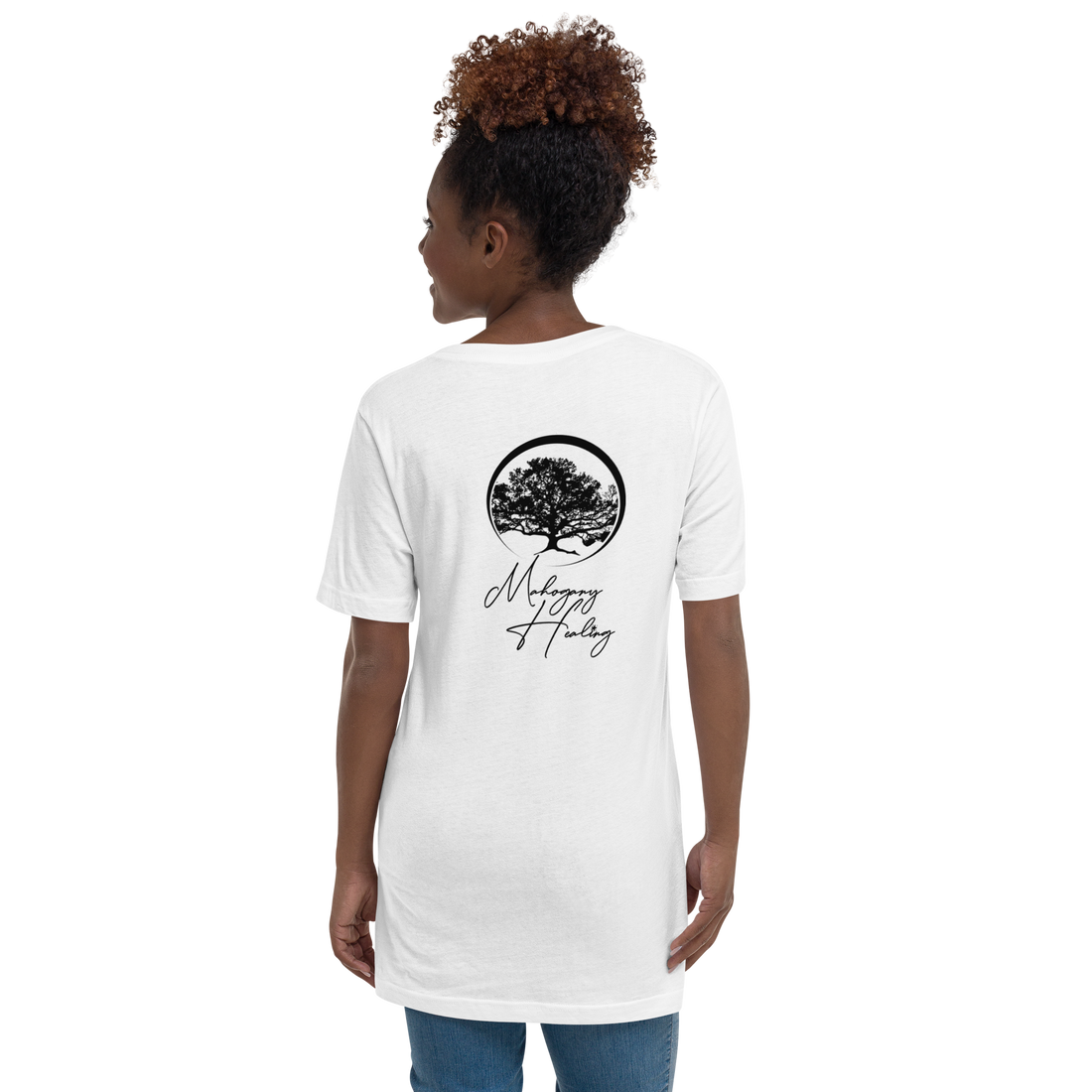 Mahogany Healing Juneteenth Blk Goddess V-Neck Unisex T-Shirt